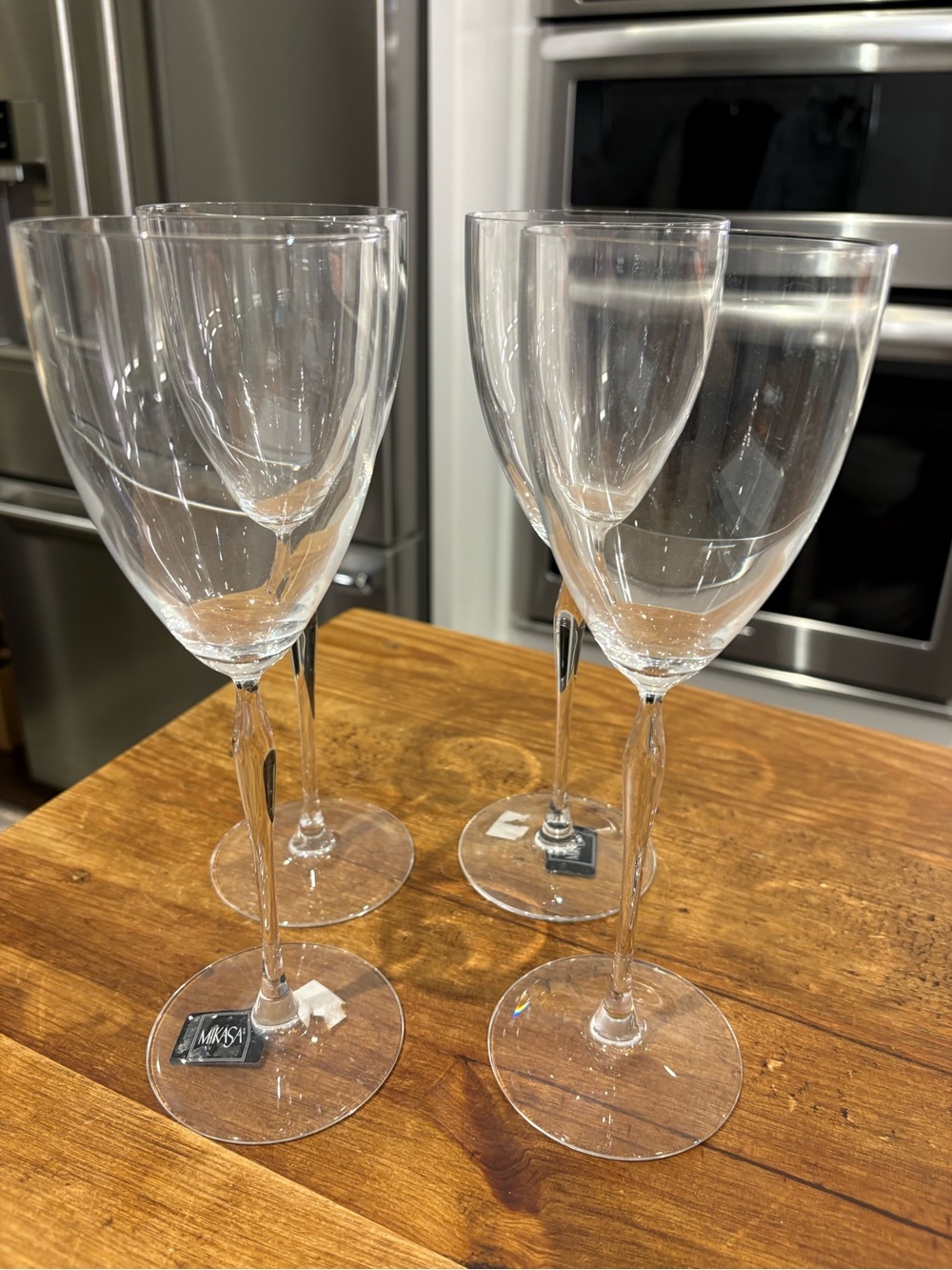 Connoisseur Crystal by Mikasa Wine Goblets Glasses  set-4